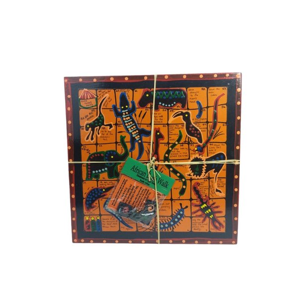 African Bush Walk Chutes and Ladders Hand-painted Souvenir Board Game (New) - Picture 2 of 7